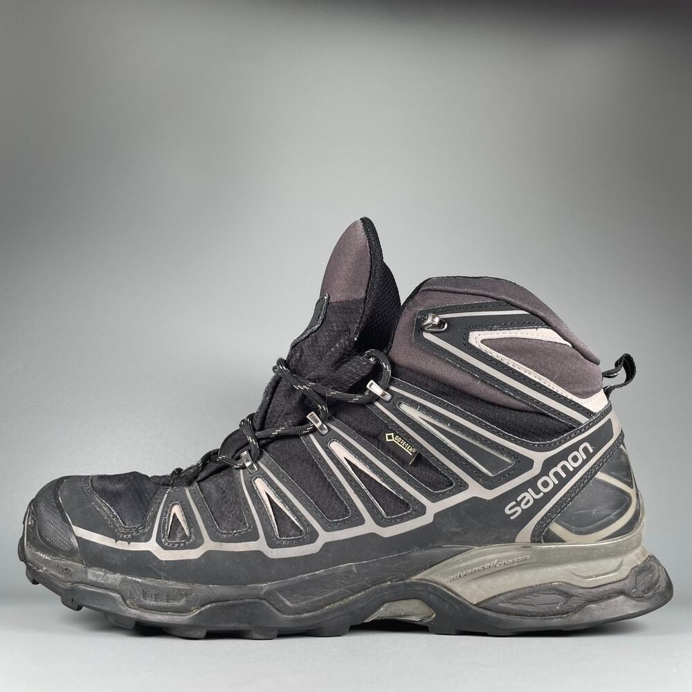 Salomon X Ultra Mid 2 GTX Gore-Tex Men’s Size 13 Black Hiking Boots Outdoor Shoe